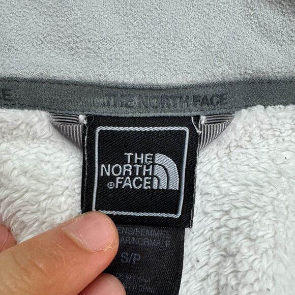 The North Face Osito Fleece Jacket Womens Small White Full Zip Pocket Outdoor - Picture 10 of 16